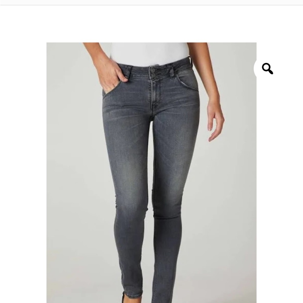 Hudson Jeans The Collin Mid-Rise Skinny Jeans InStone Gray